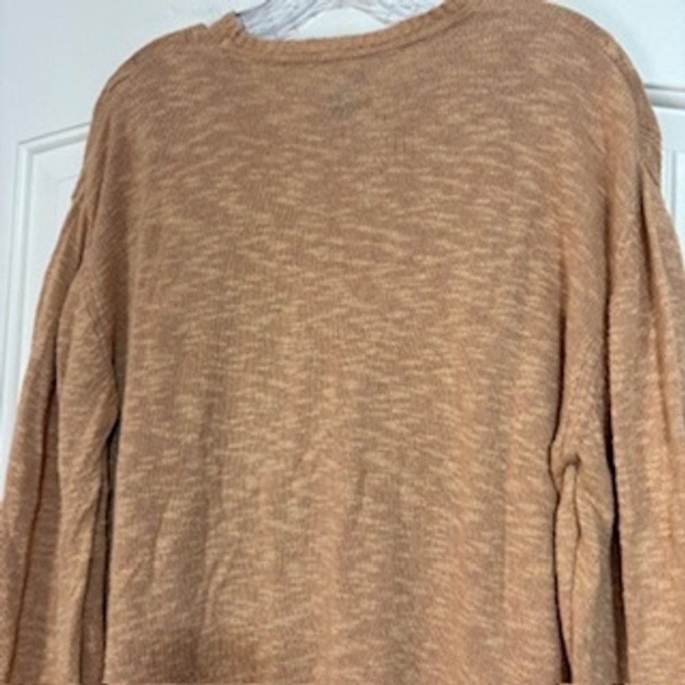 Robert Talbott Men's Copper Cable Knit Sweater Made in Italy Linen/Cotton Size M - Picture 6 of 9